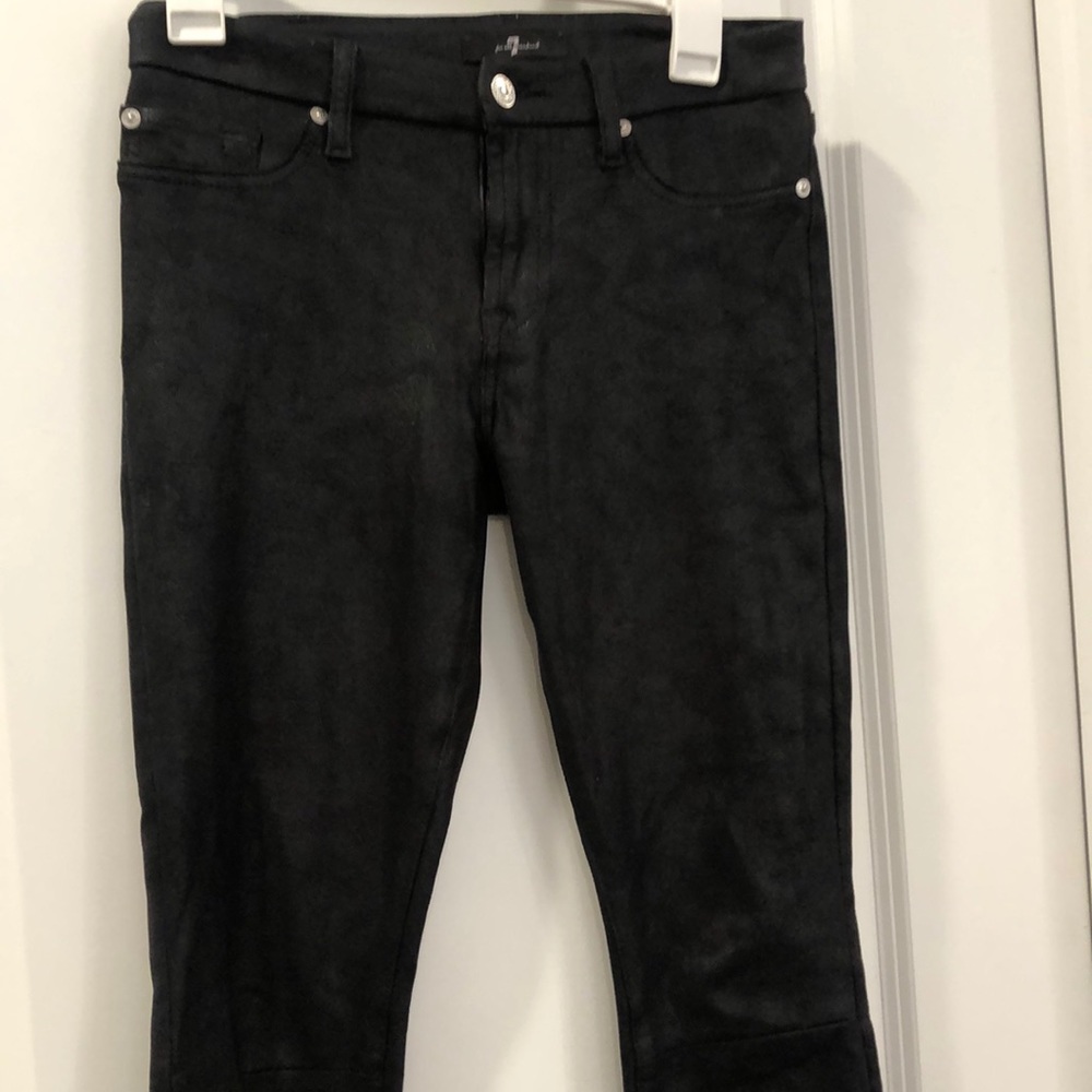 7 for All Mankind skinny stretch Black Pants
